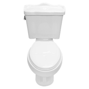 WC oxford alargado blanco